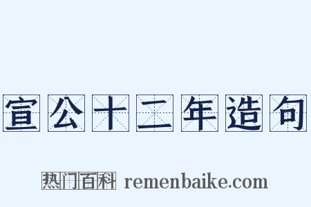 宣公十二年造句是什么意思的图片